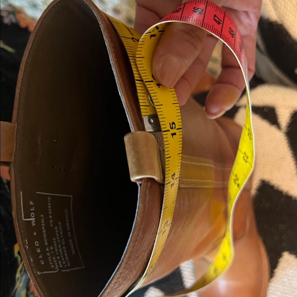 Cleo +Wolf Women's Tan scout Leather Boots - Picture 7 of 7
